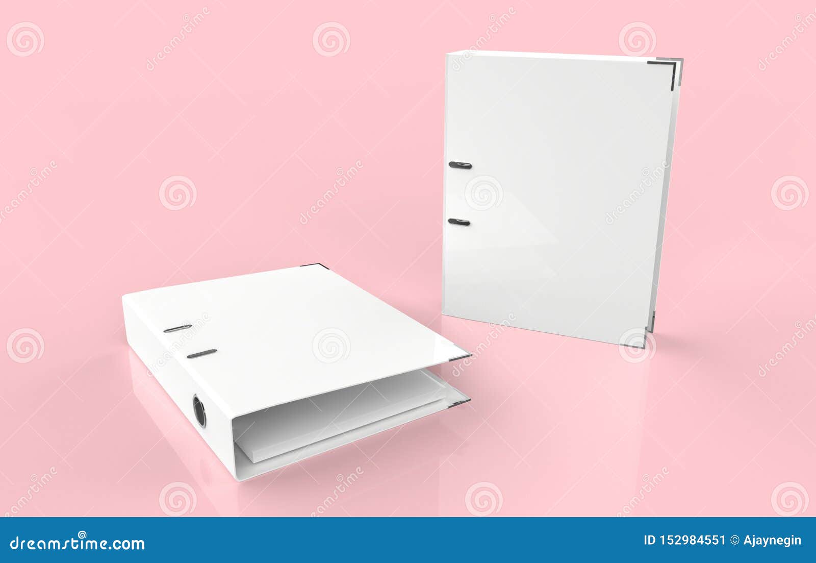 Download Blank Ring Binder Folder Design Mockup. Stock Illustration - Illustration of bureaucracy ...
