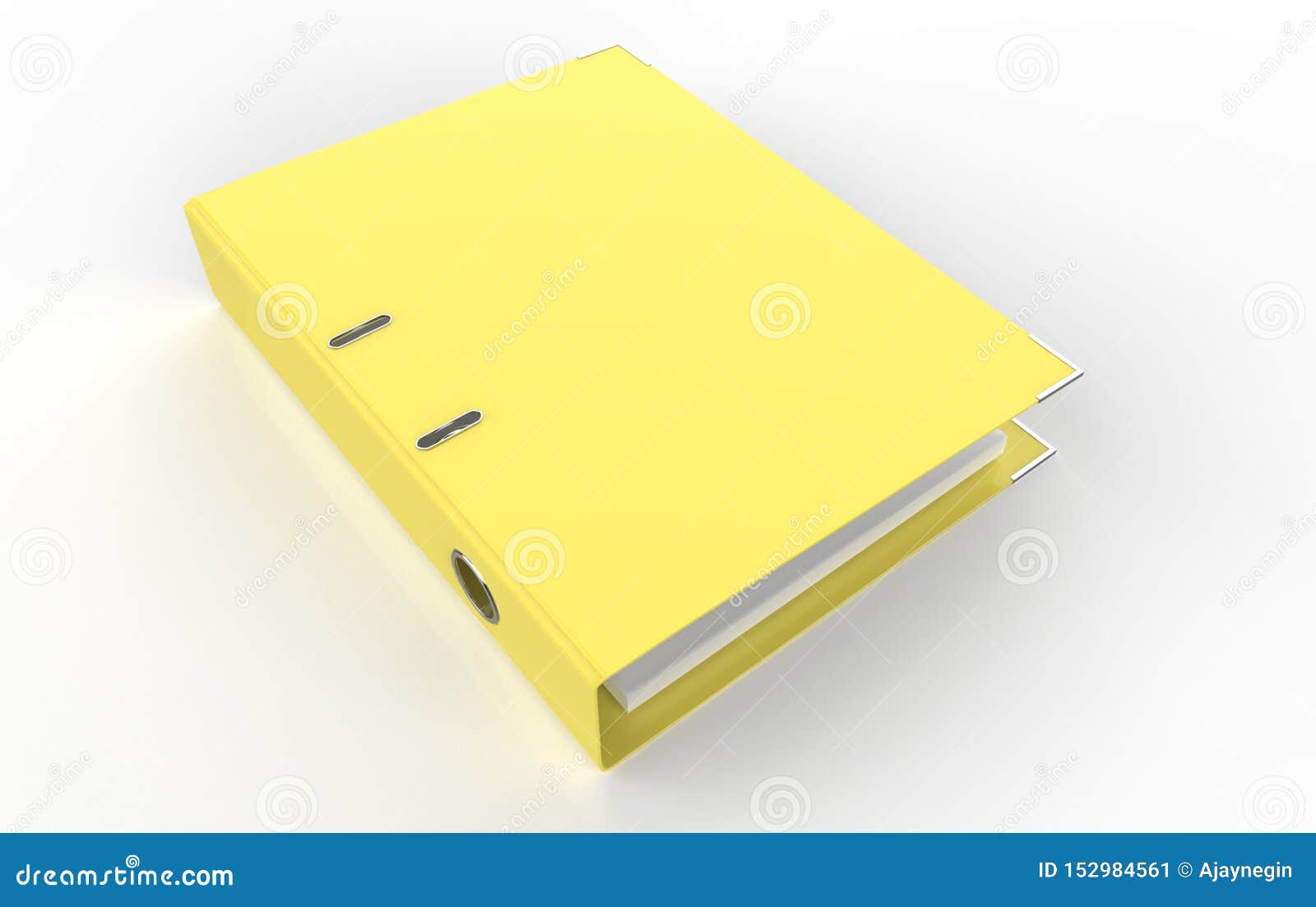 Download Blank Ring Binder Folder Design Mockup. Stock Illustration - Illustration of clip, isolated ...