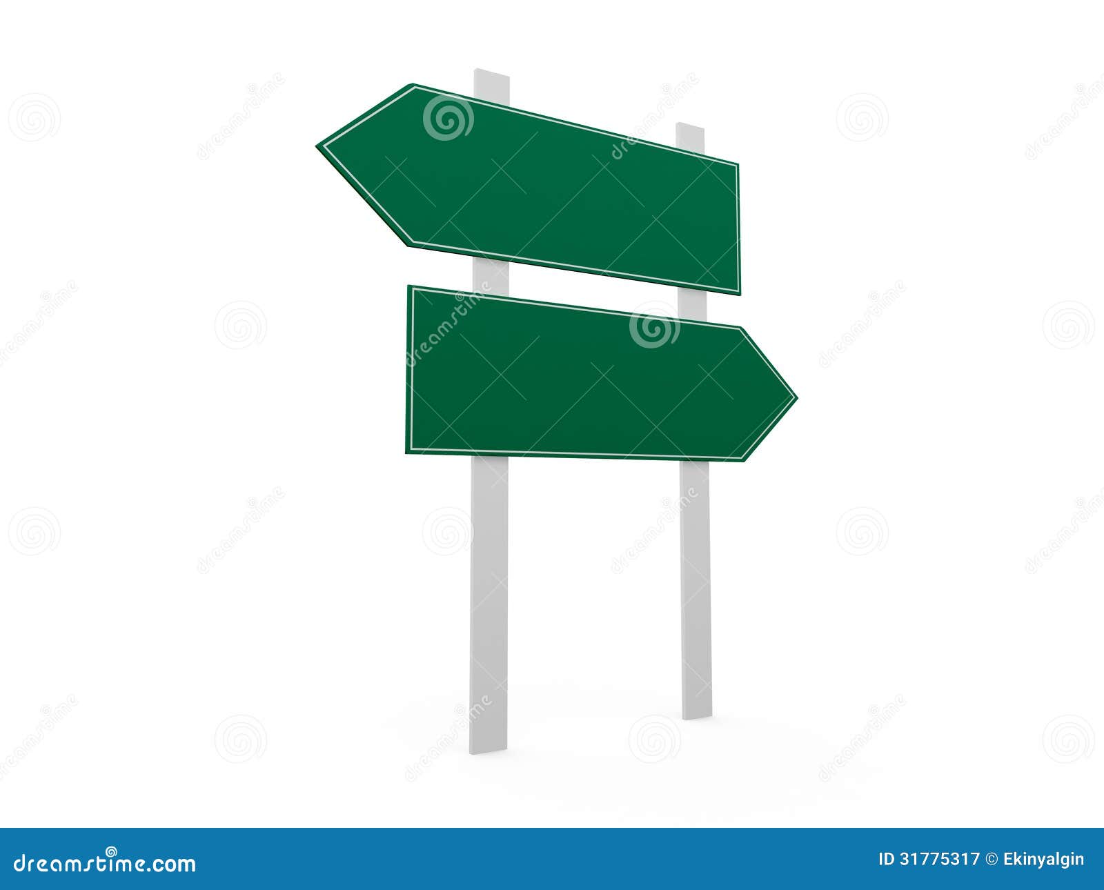 Blank Road Signs Stock Illustration Illustration Of Blank