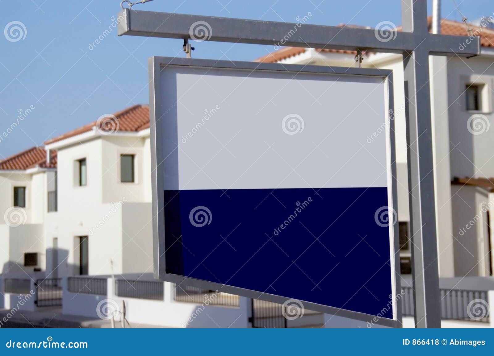 Blank for sale board stock photo. Image of view, home, european - 866418