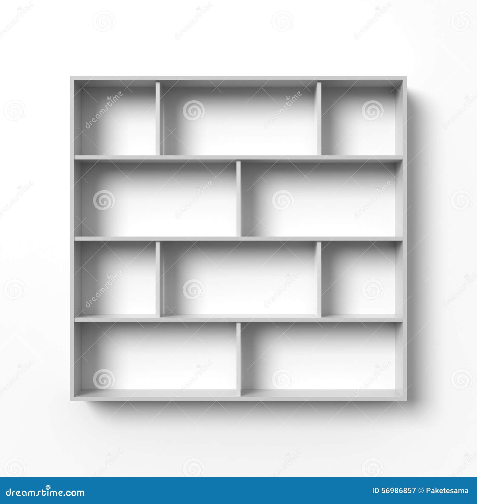 Blank Shelves Stock Illustration Illustration Of Line 56986857