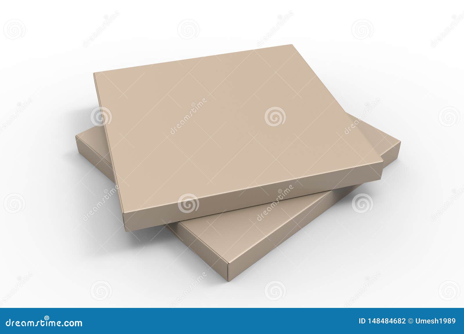 Download Blank Shipping Mailer Hard Cardboard Box For Branding And ...