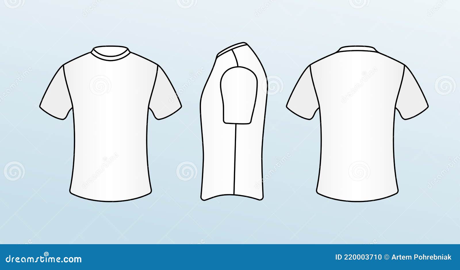 white-and-black-t-shirt-mockup-sport-blank-shirt-template-front-and-b