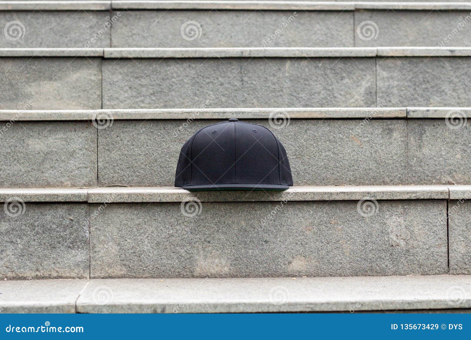 Download Blank Black Snapback Hat Cap Flat Visor For Mockup Stock ...