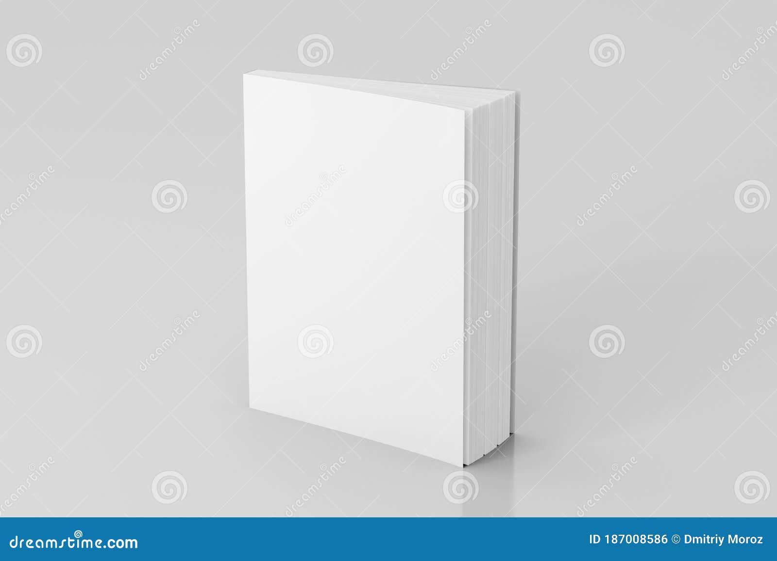 blank soft color book standing