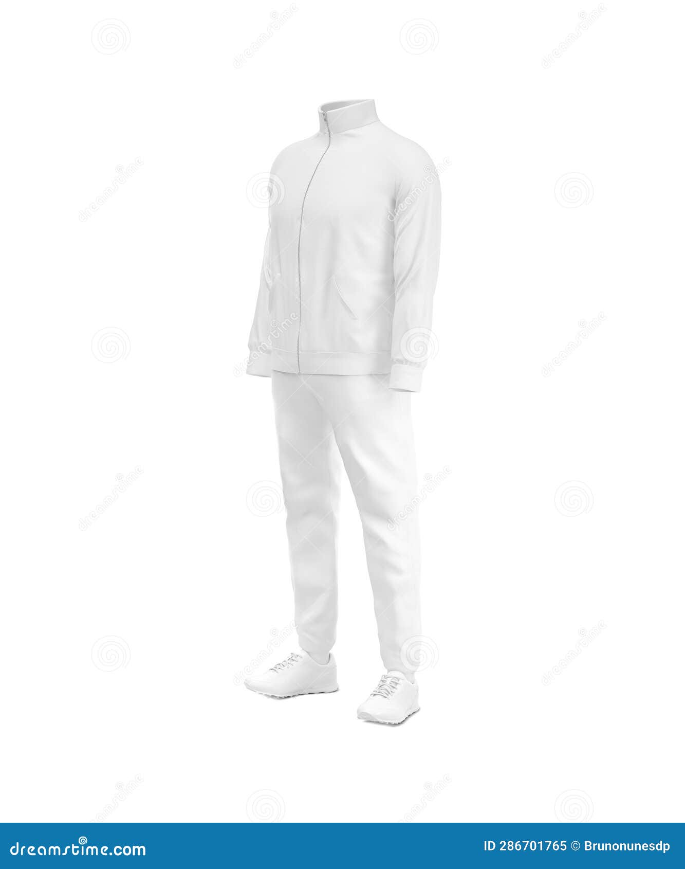 Blank Sport Suit for Men S Template Isolated on a White Background ...