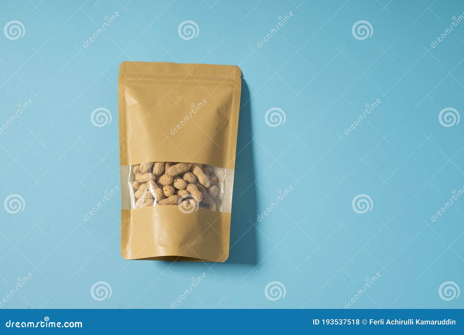 Download Blank Standing Pouch Mockup With Window Stock Photo Image Of Simple Mockup 193537518