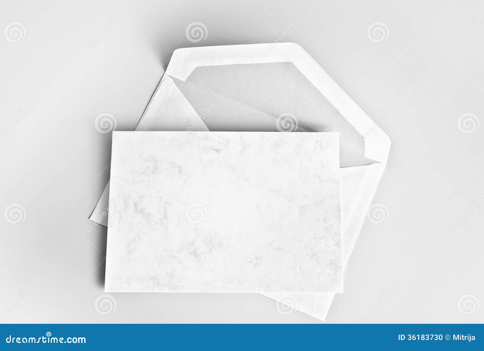Blank Stationery Card And Envelope Stock Photo Image of post, thank
