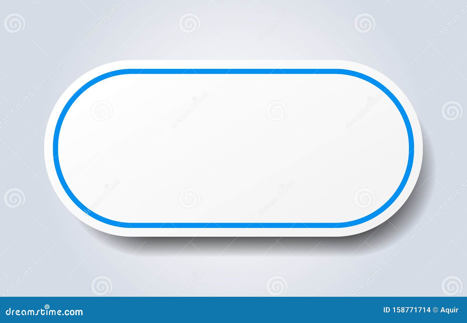 Blank sticker. stock vector. Illustration of design 158771714