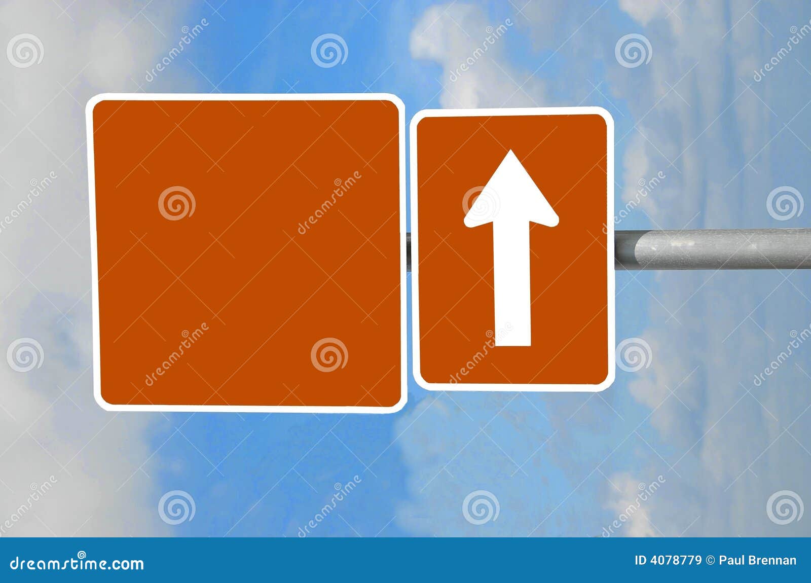 Blank street sign stock illustration. Illustration of sign - 4078779