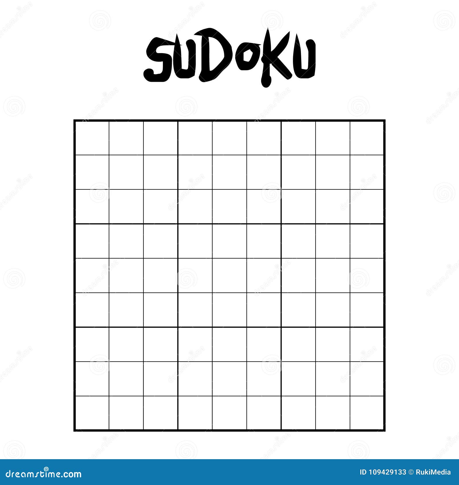 Blank 4×4 Sudoku Grid – Free Printable