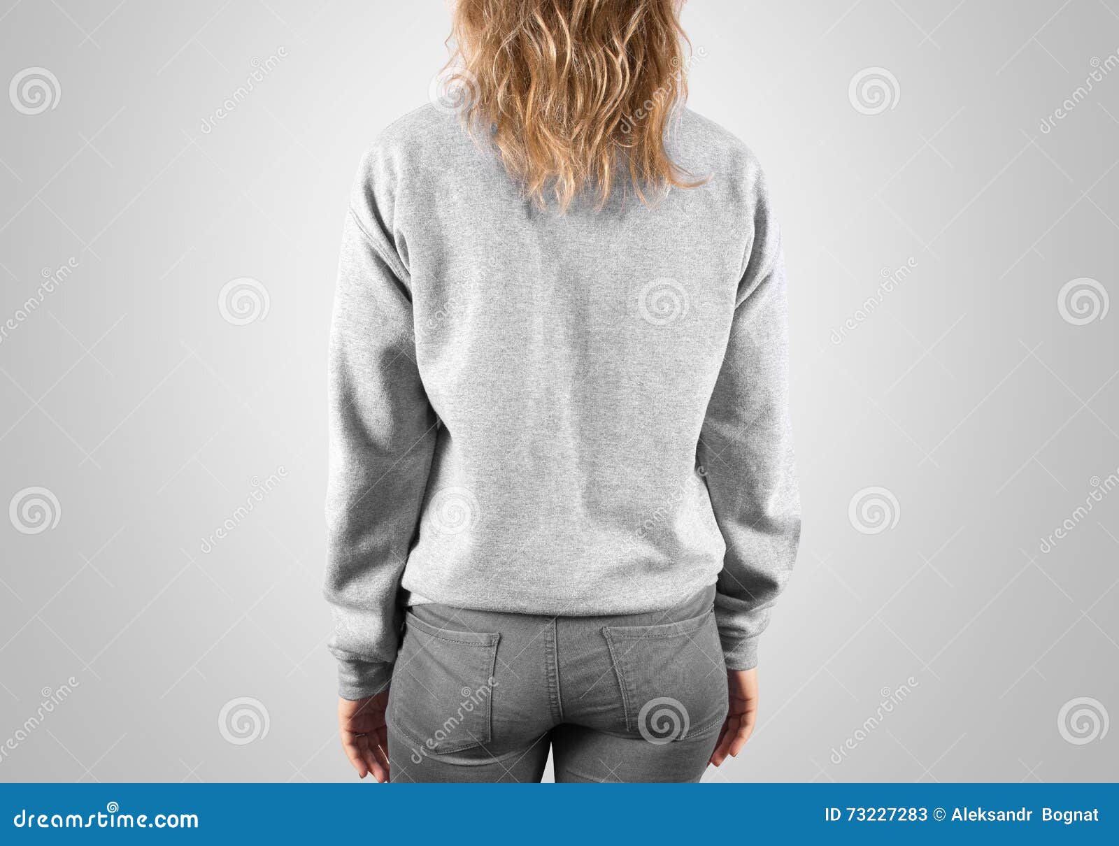 Download Blank Sweatshirt Mock Up Back Side View, Isolated ...