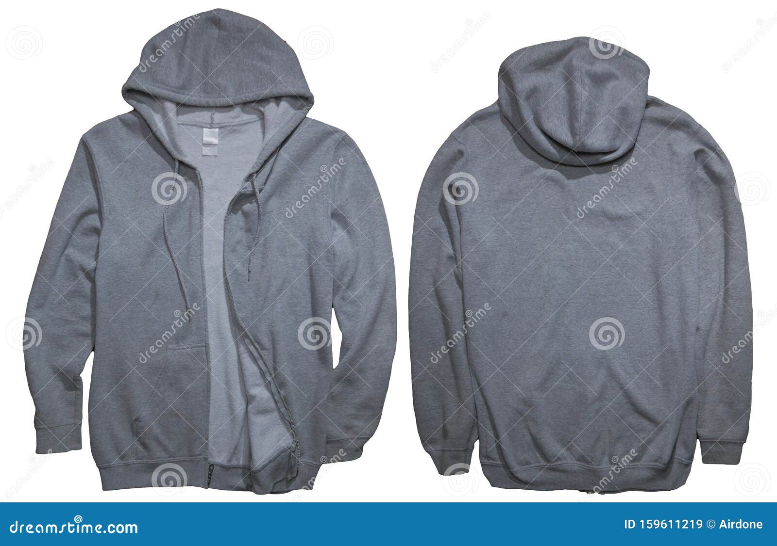 Gray Hoodie Mock up stock image. Image of model, back - 159611219