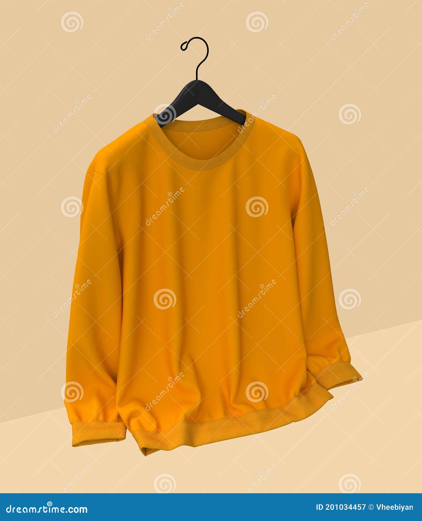yellow pullover sweatshirt