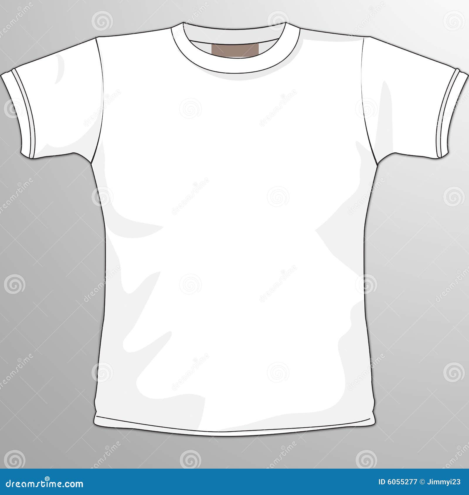 Black and white blank t-shirt mockup front back Vector Image