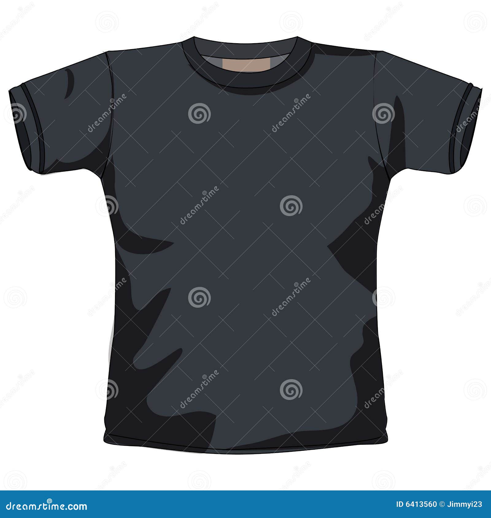 Blank t-shirt stock vector. Illustration of young, design - 6413560