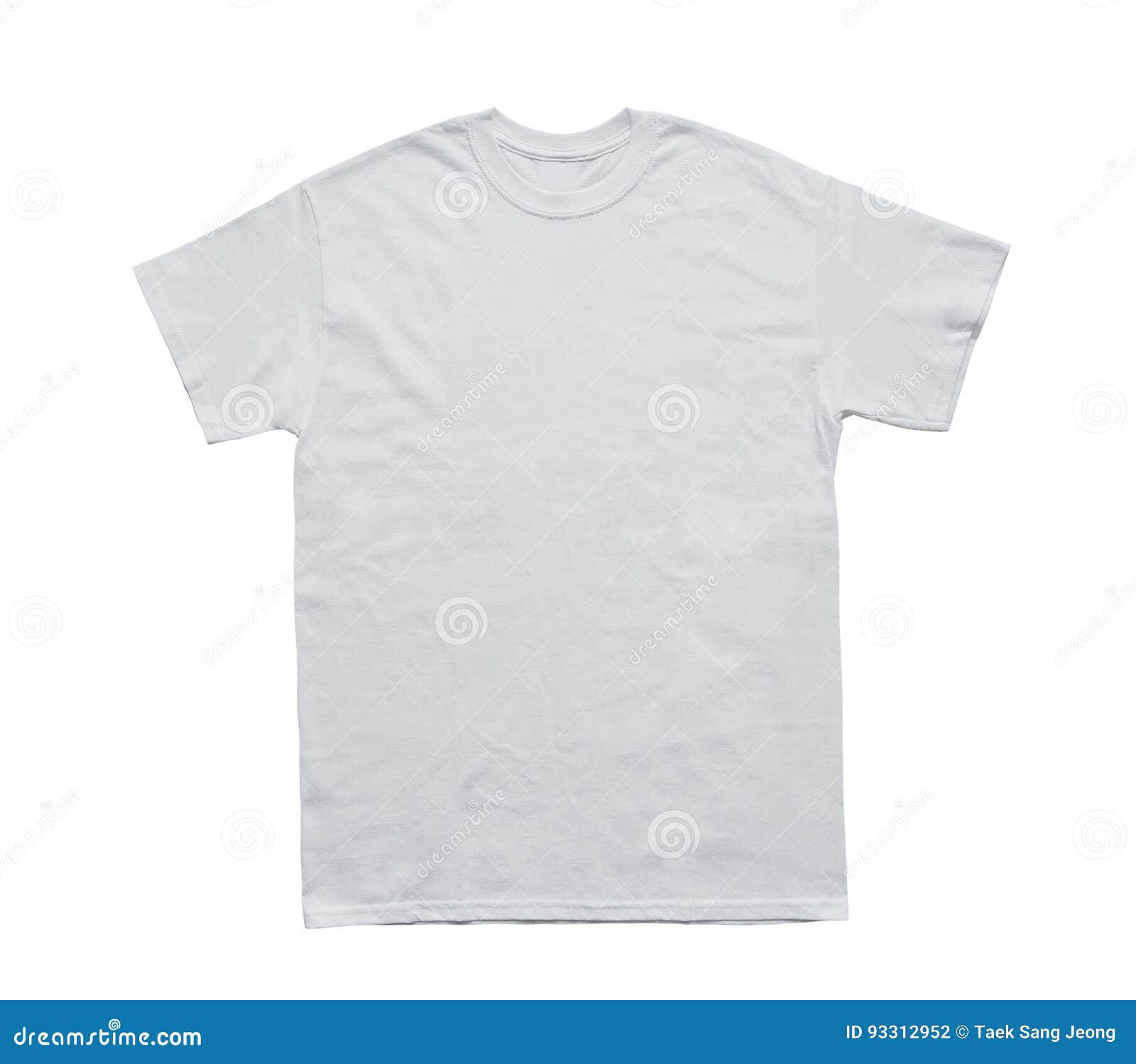 Blank T Shirt Color White Template Stock Photo Image of view