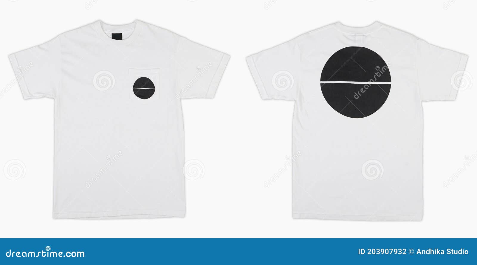 Download Blank Mockup T Shirt Set To Be Printed Stock Illustration Illustration Of Background Printed 203907932
