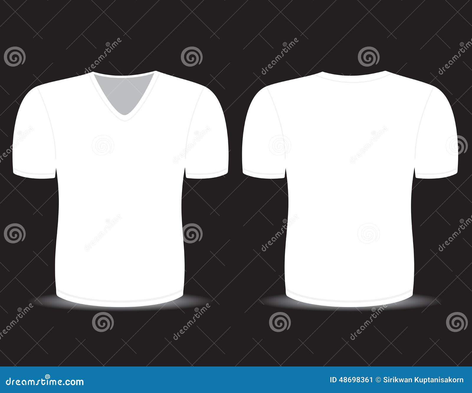 Blank t-shirt stock illustration. Illustration of wear - 48698361
