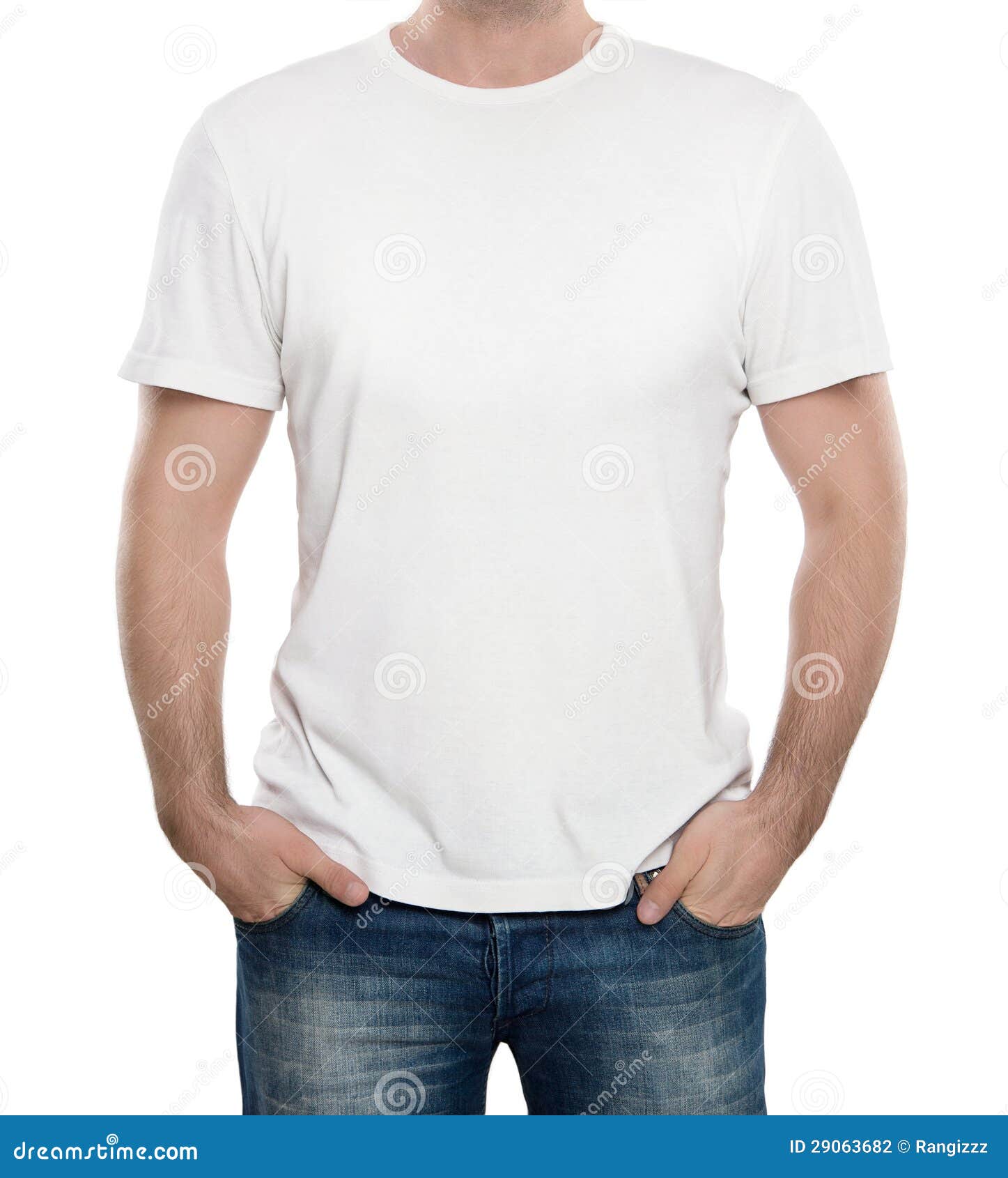 blank t-shirt  on white