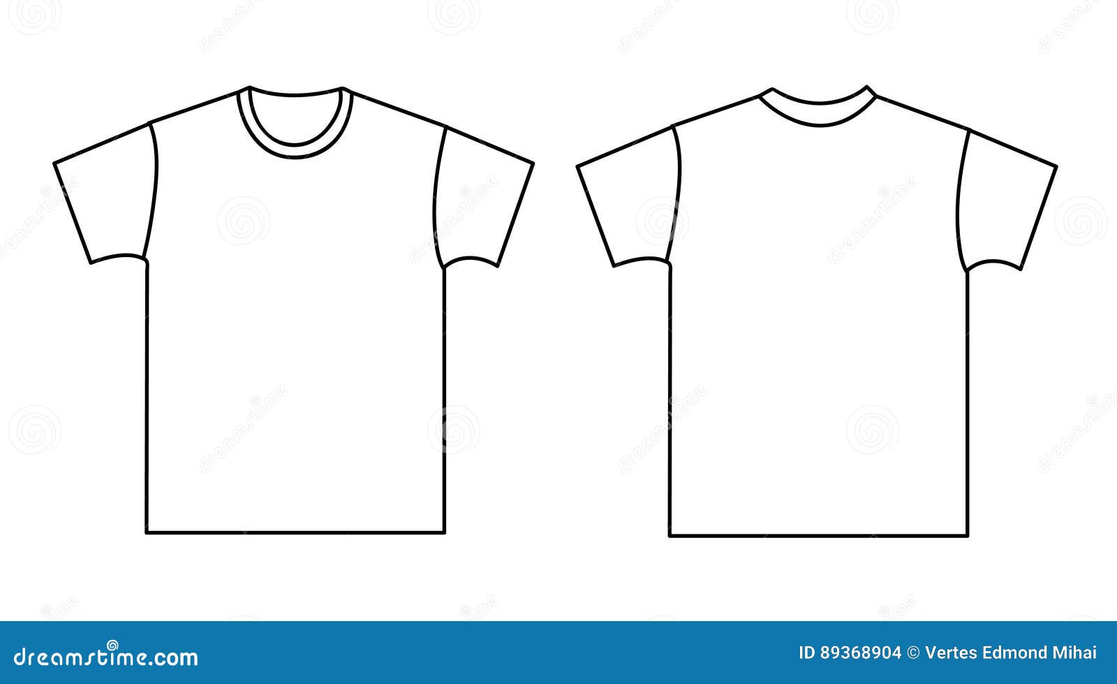 Blank t-shirt template stock vector. Illustration of abstract - 89368904
