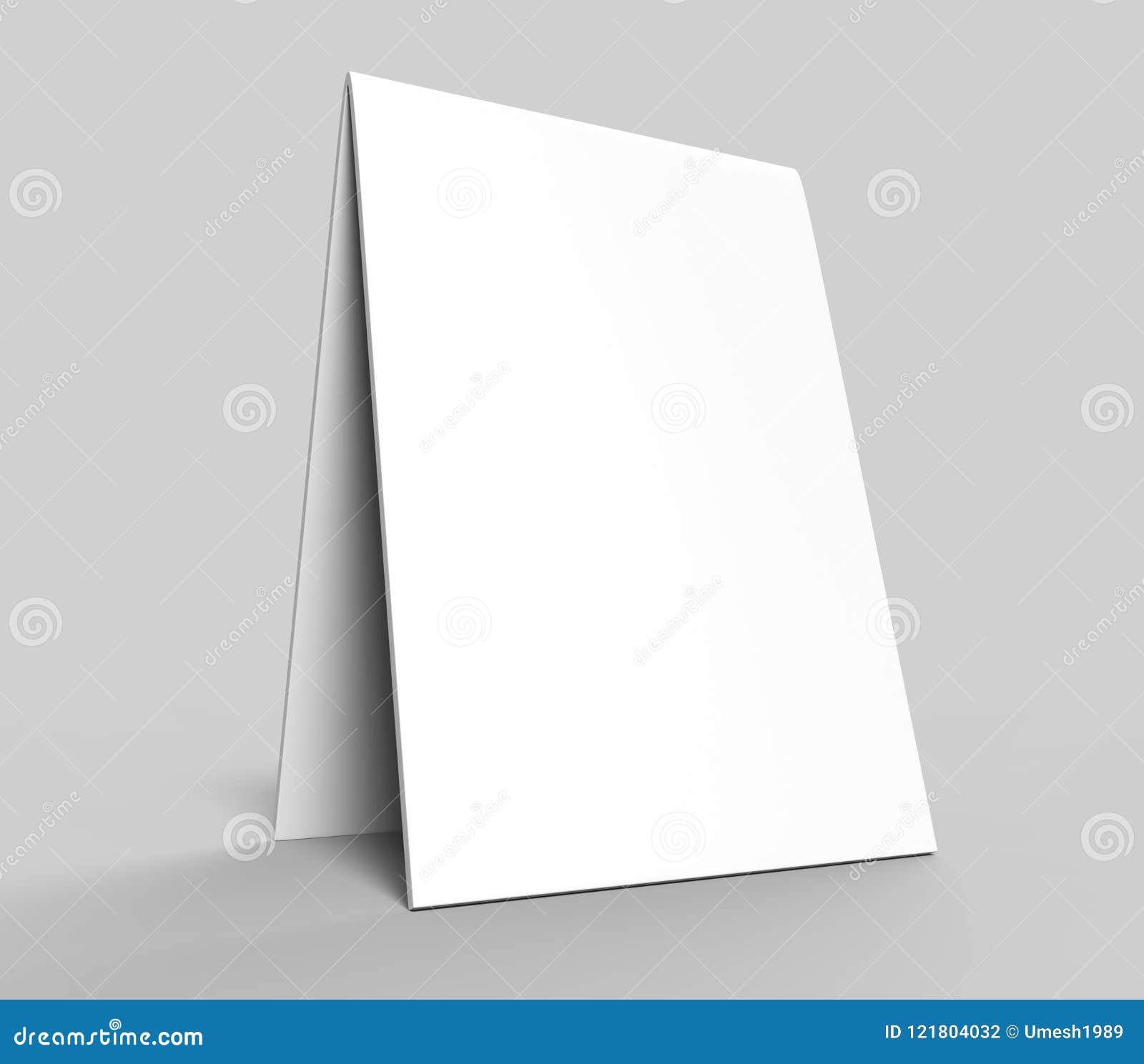 Blank Table Tent Card for Design Presentation or Mock Up Design Within Free Tent Card Template Downloads