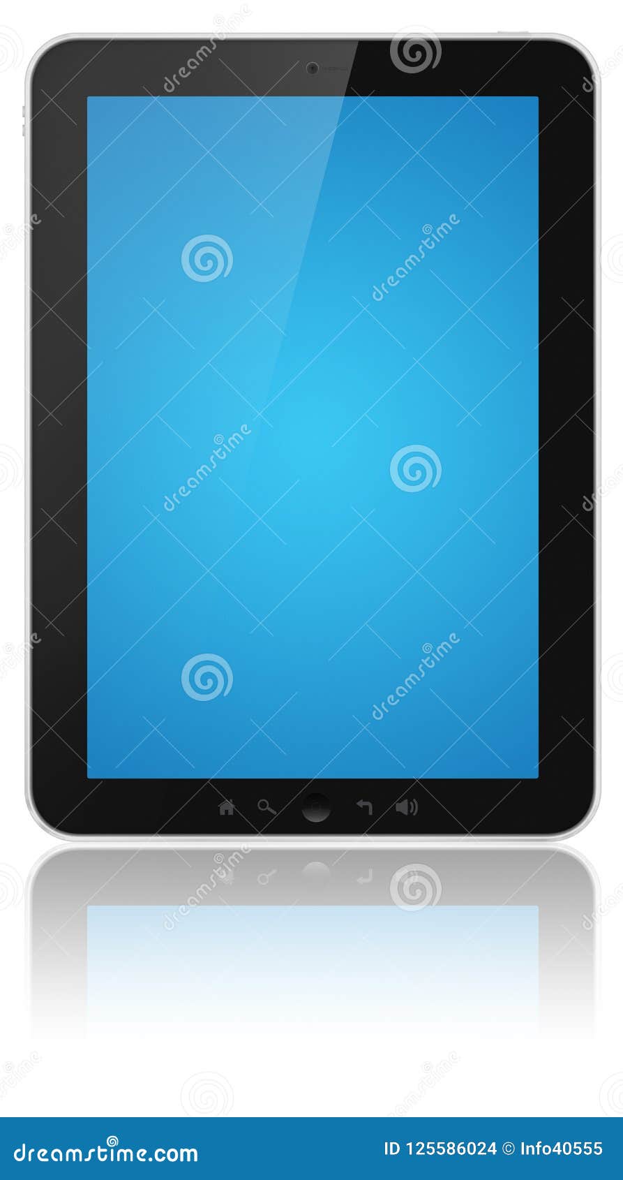 Blank Tablet Screen Isolated on White Stock Photo Image of business
