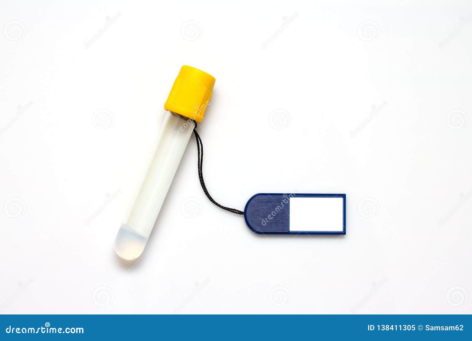 Blank Tag Label and Test Tube Stock Image Image of doctor