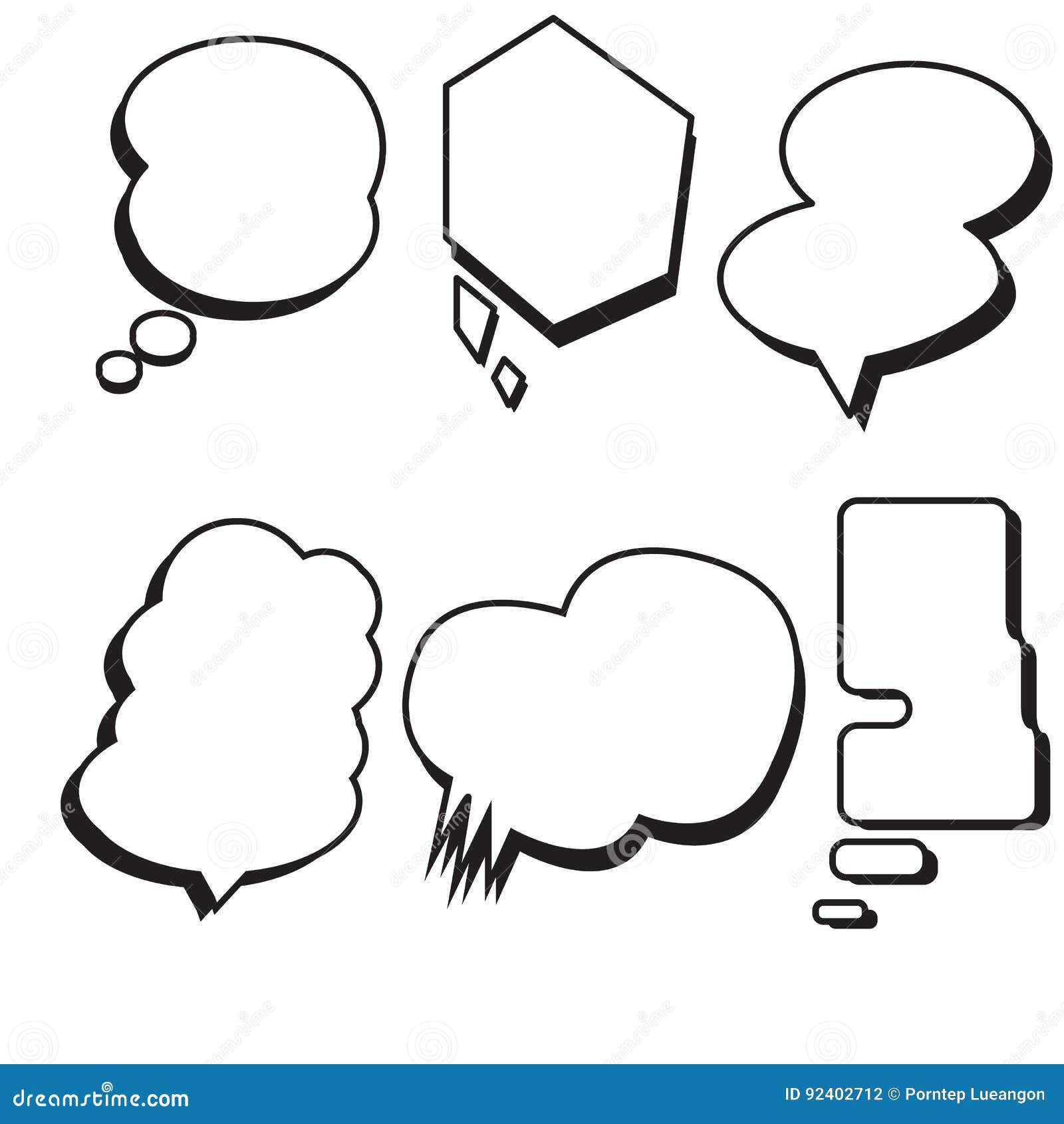 Comic Text Template Vector Illustration | CartoonDealer.com #93706796