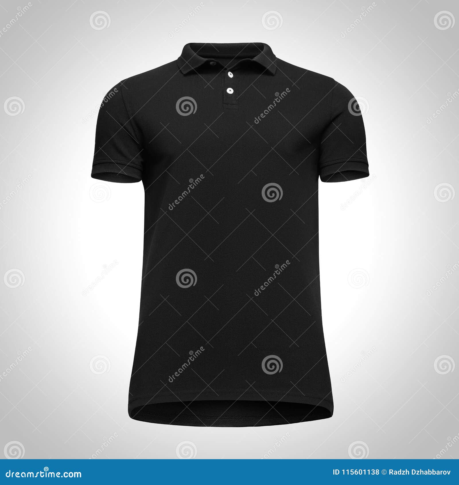 Blank Template Men Black Polo Shirt Short Sleeve, Front ...