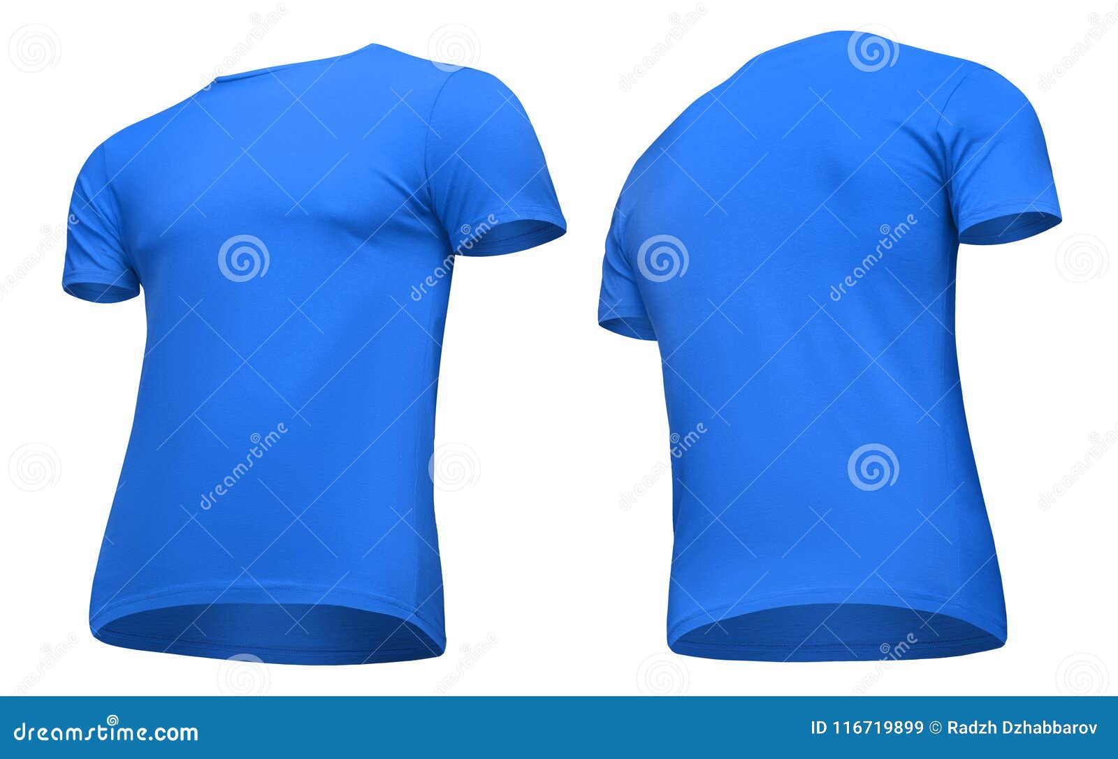 Download Blank Template Men Blue T Shirt Short Sleeve, Front And ...