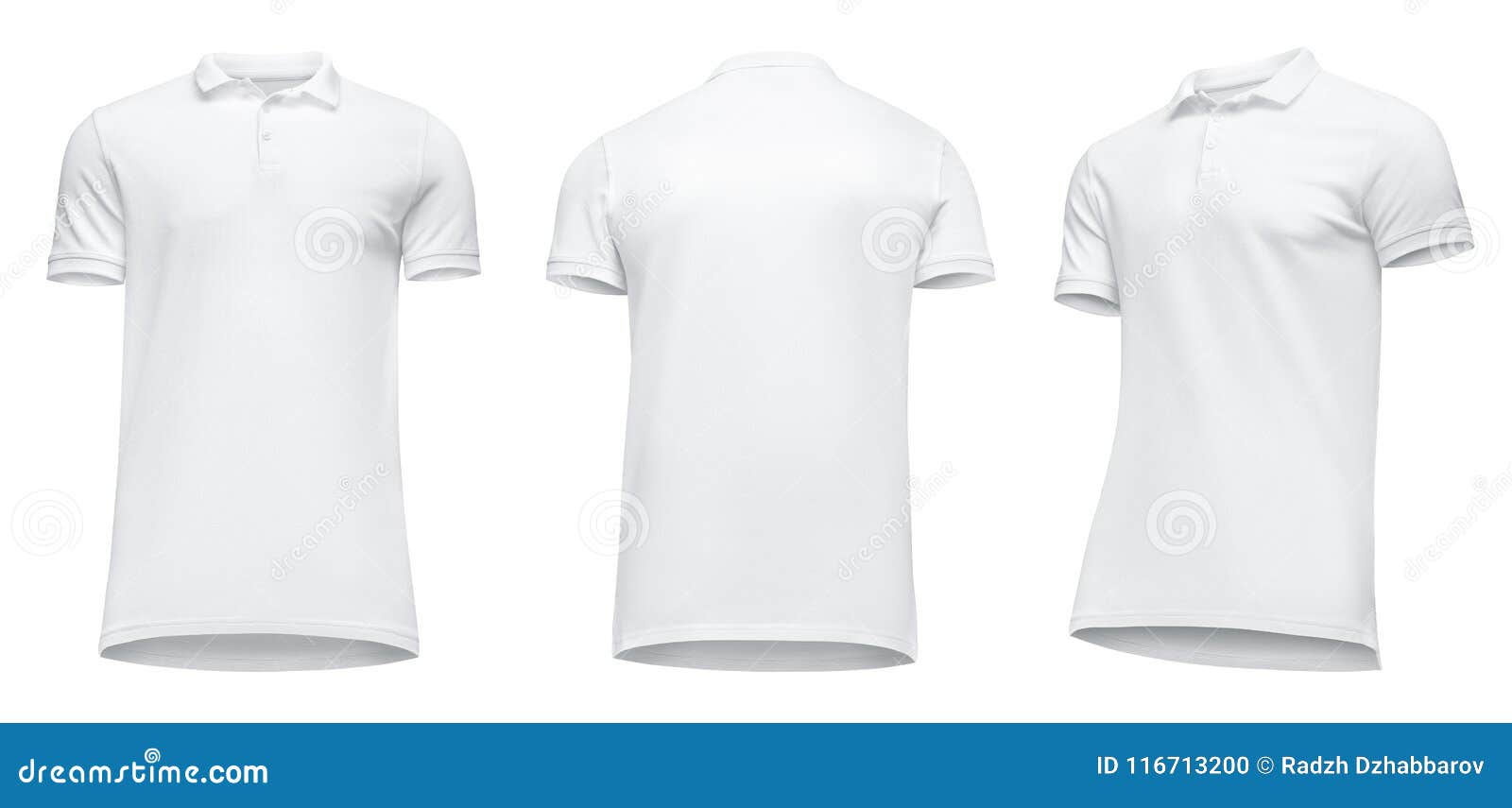 Download Blank Template Men White Polo Shirt Short Sleeve, Front ...