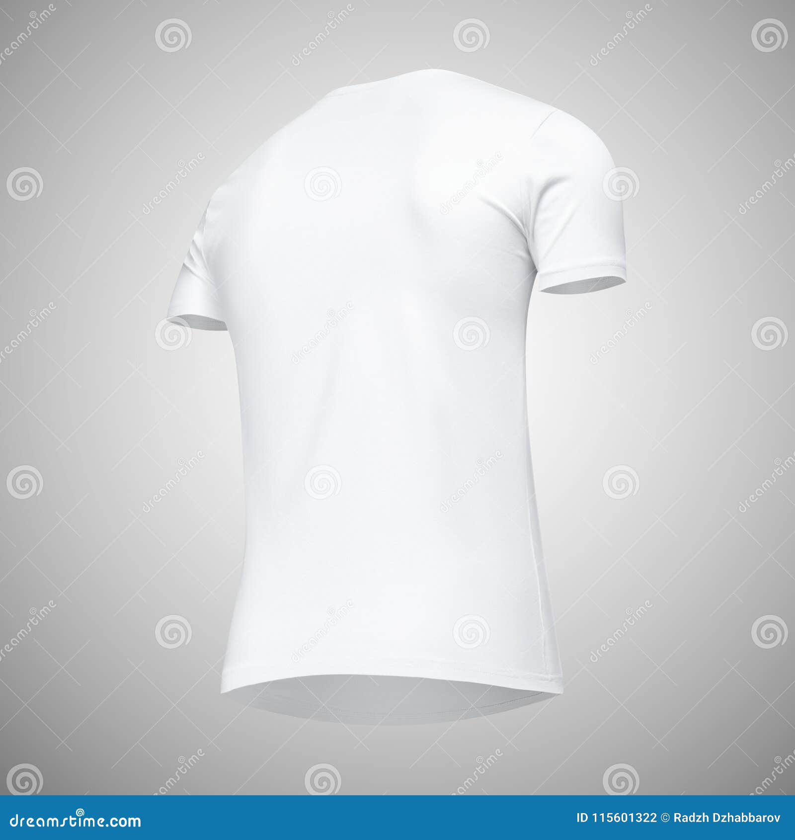 Download Blank Template Men White T Shirt Short Sleeve, Back View ...