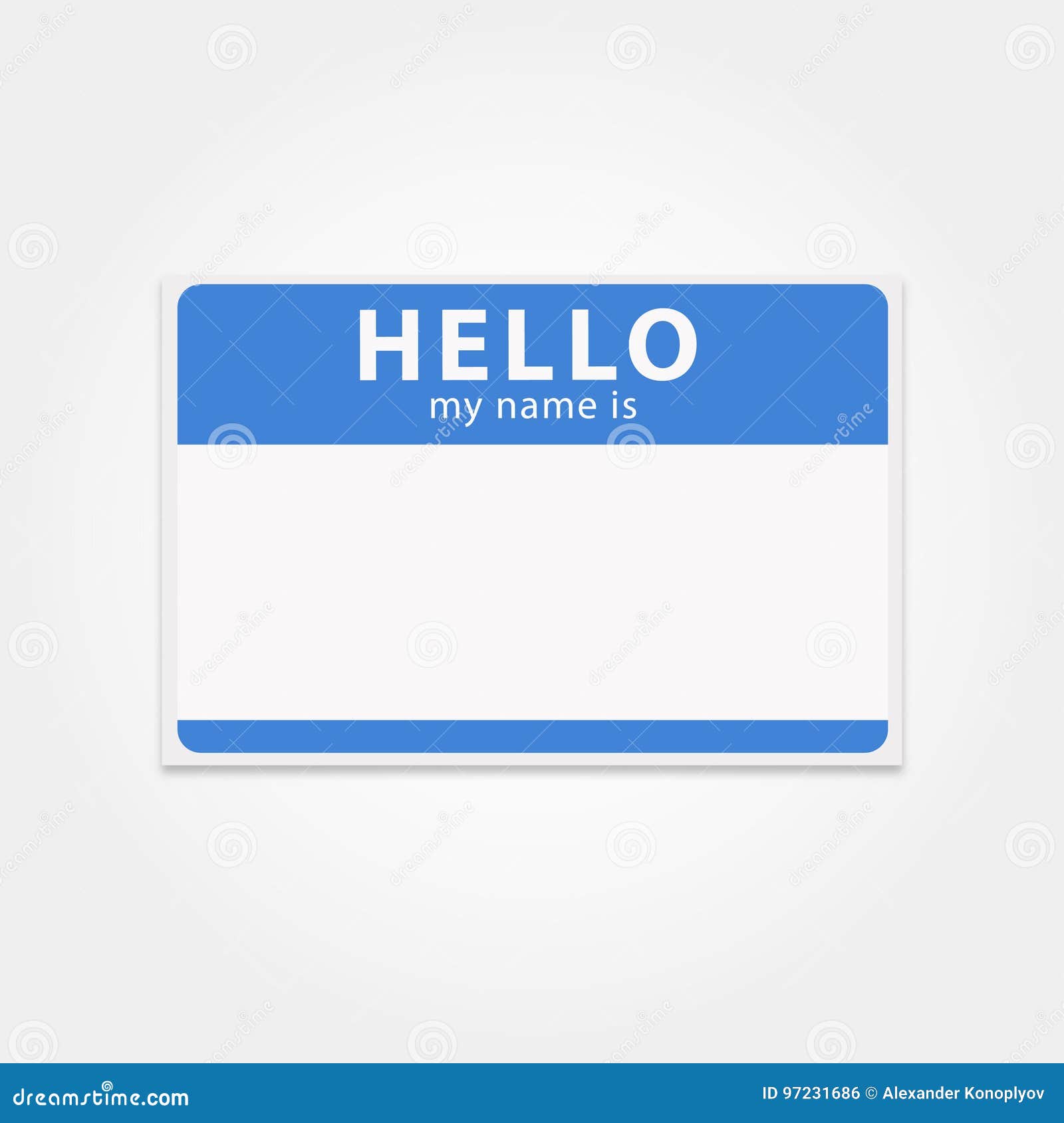 Blank Name Tag Template Blank Name Tag Template