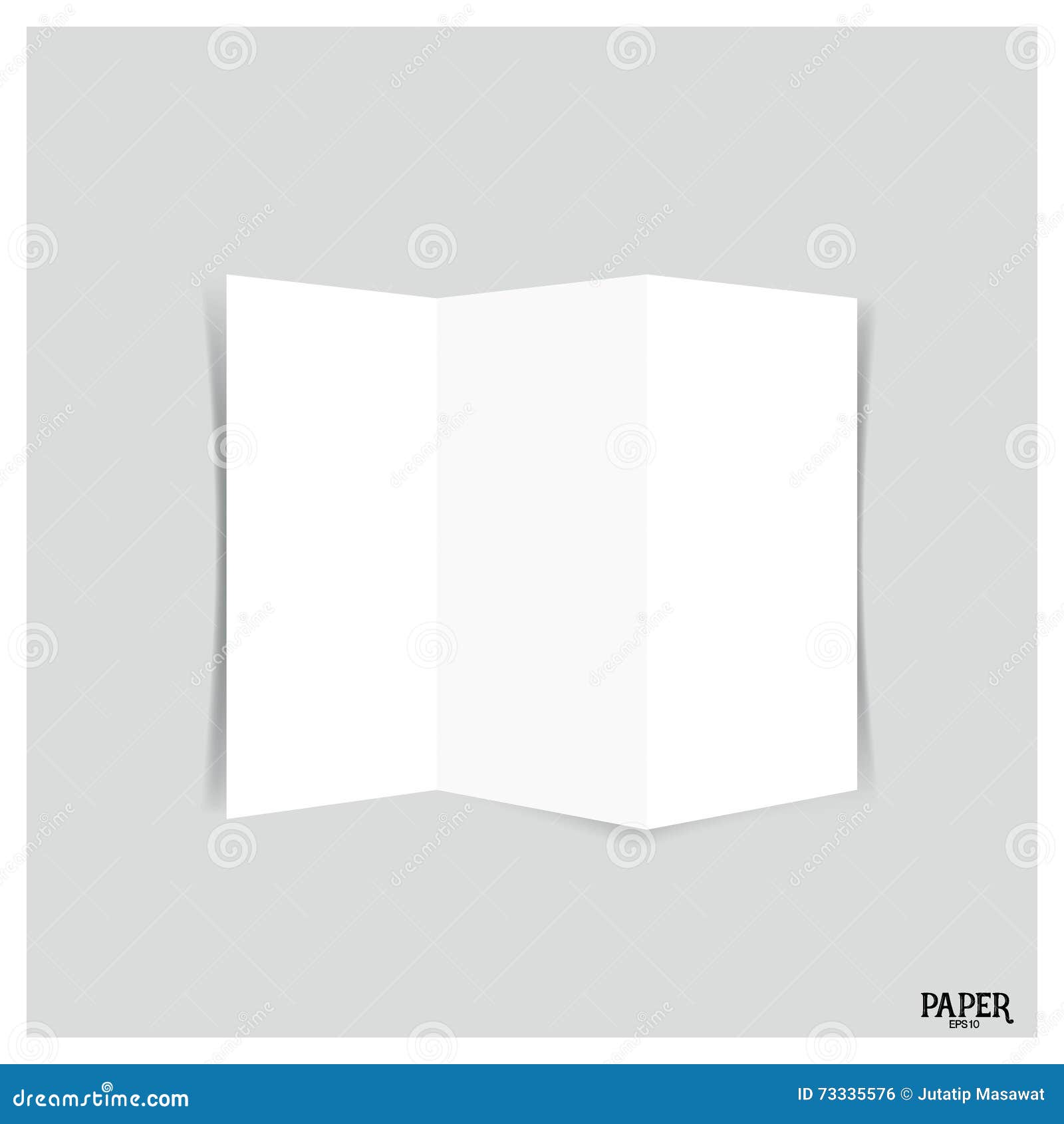 Blank Threeleaf Brochures, Blank Tri Fold Paper Brochure Mockup
