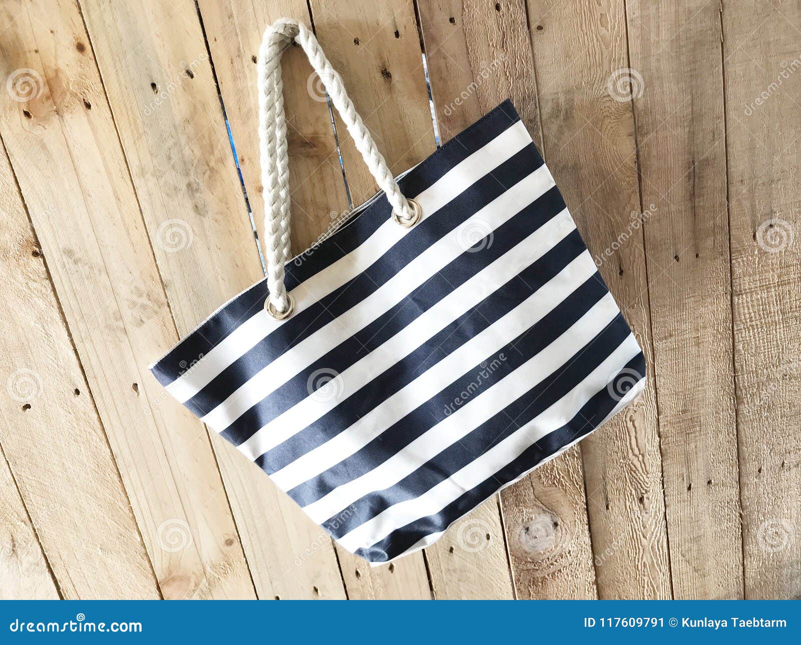 Blank Tote Canvas Bag Mockup. Stock Image - Image of ...