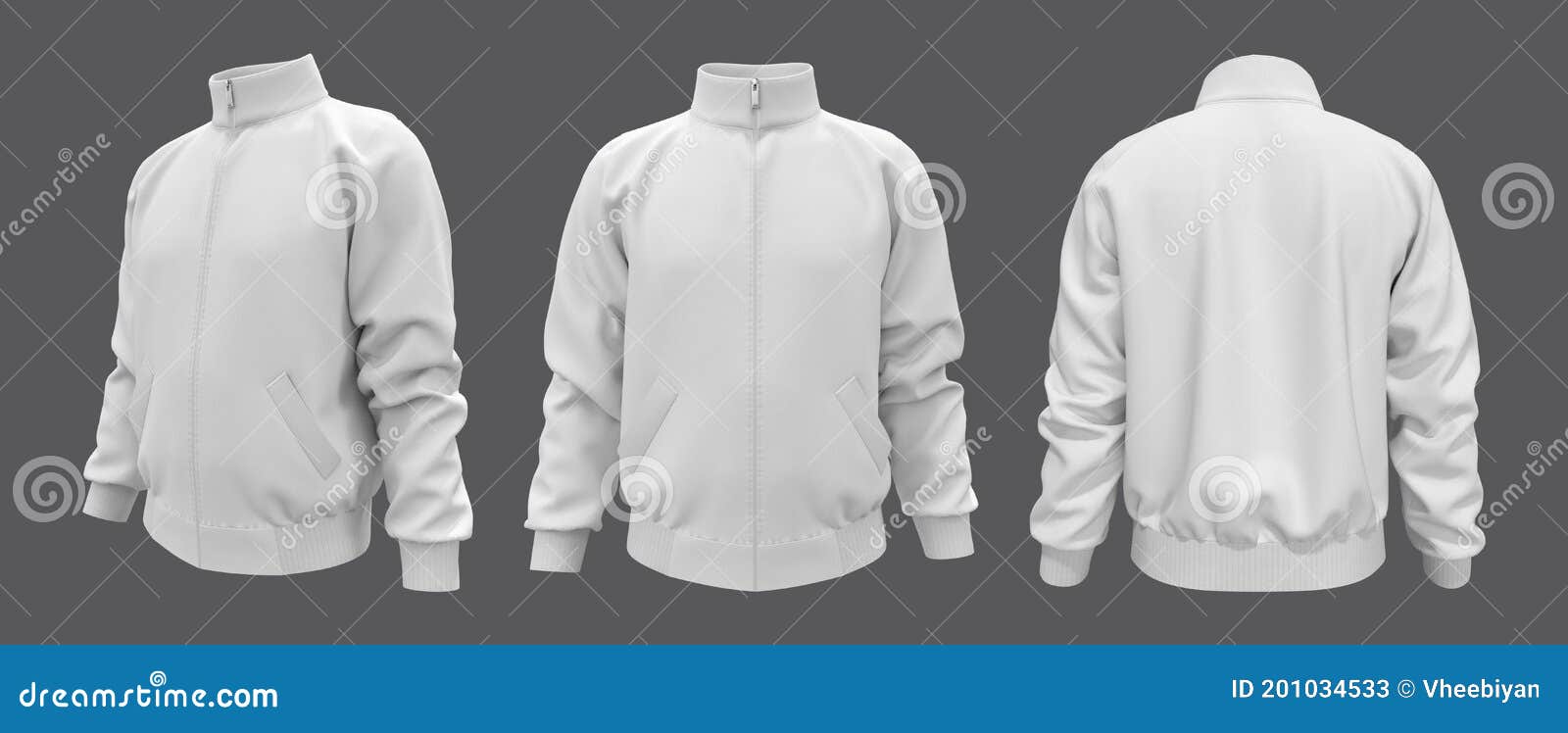 Download Blank White Tracksuit Top Mock Up Stock Illustration ...