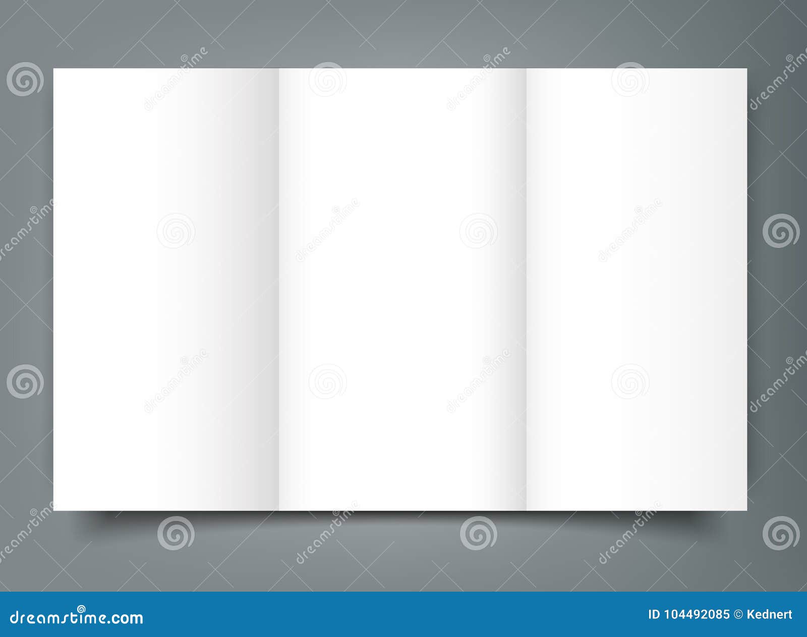 Blank Tri Fold Brochure Template from thumbs.dreamstime.com