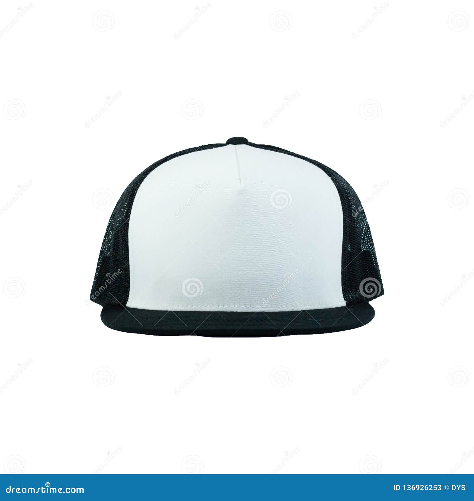 Download Blank Trucker Hat Cap Flat Visor On White Background ...