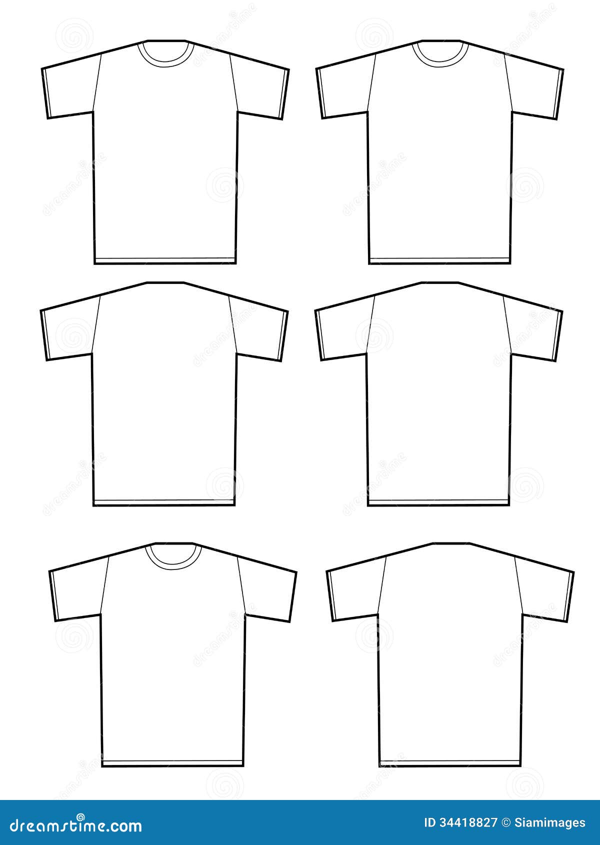 Blank tshirt stock illustration. Illustration of tshirt - 34418827