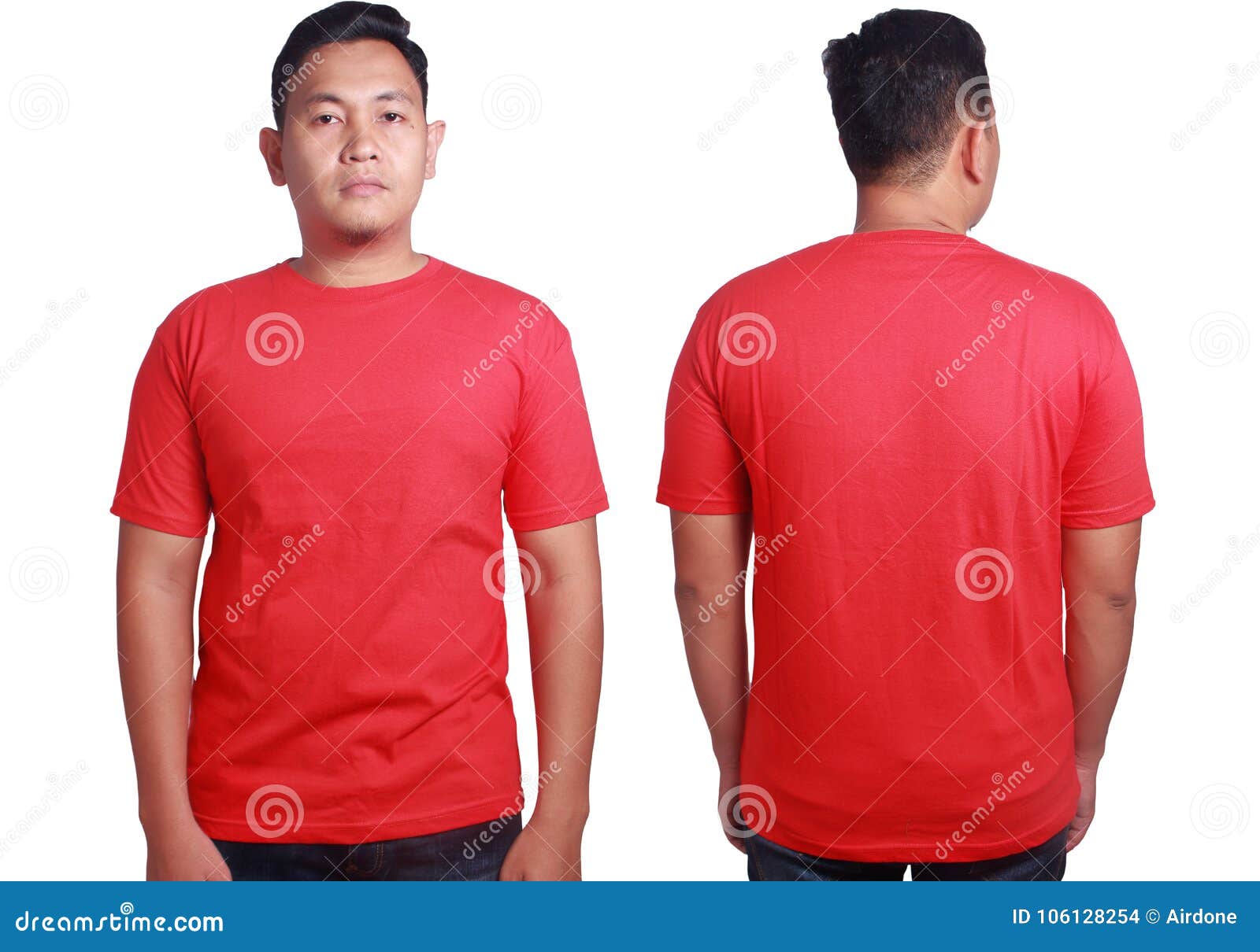 Download Red shirt mockup template stock photo. Image of element ...