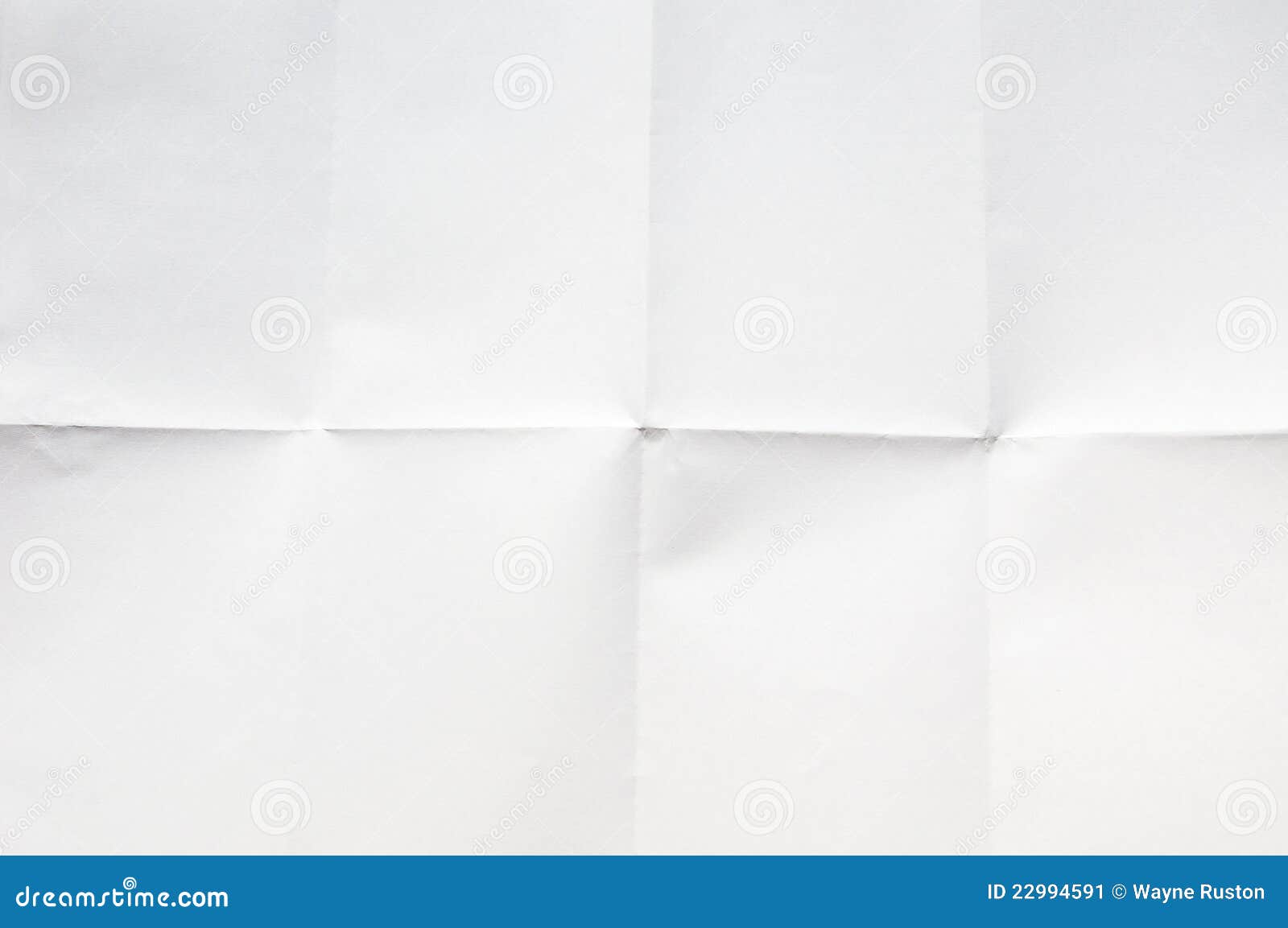 blank unfolded used paper
