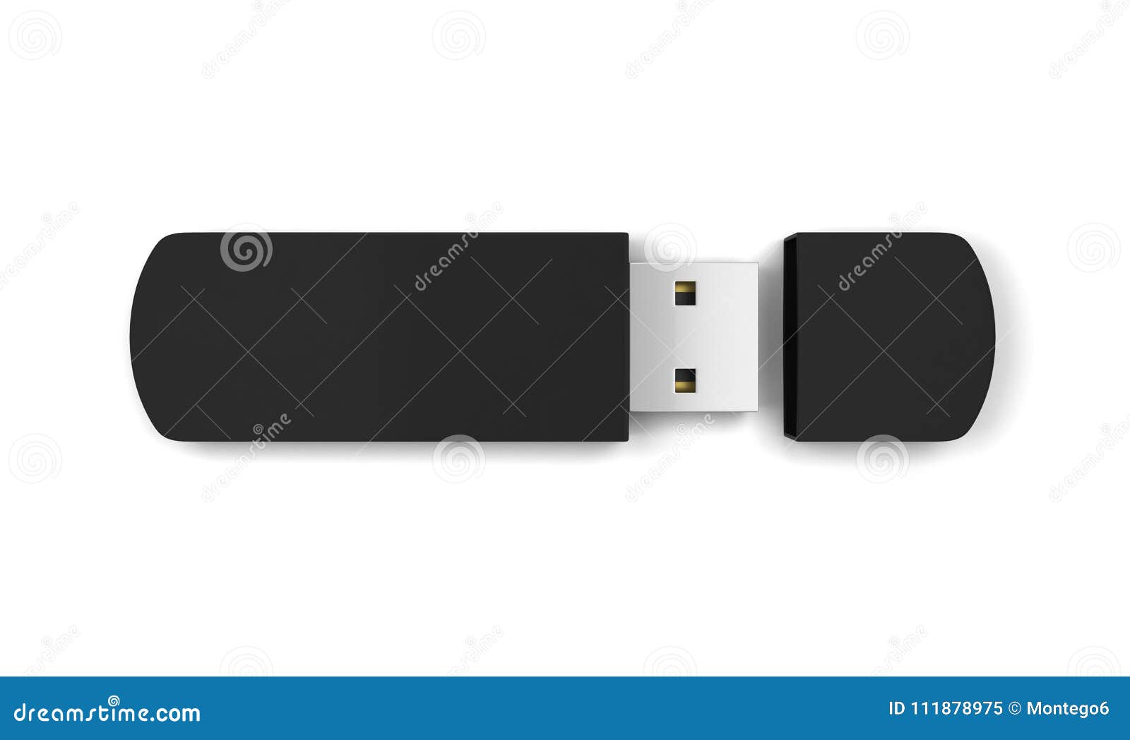 Blank usb flash drive stock illustration. Illustration of mockup