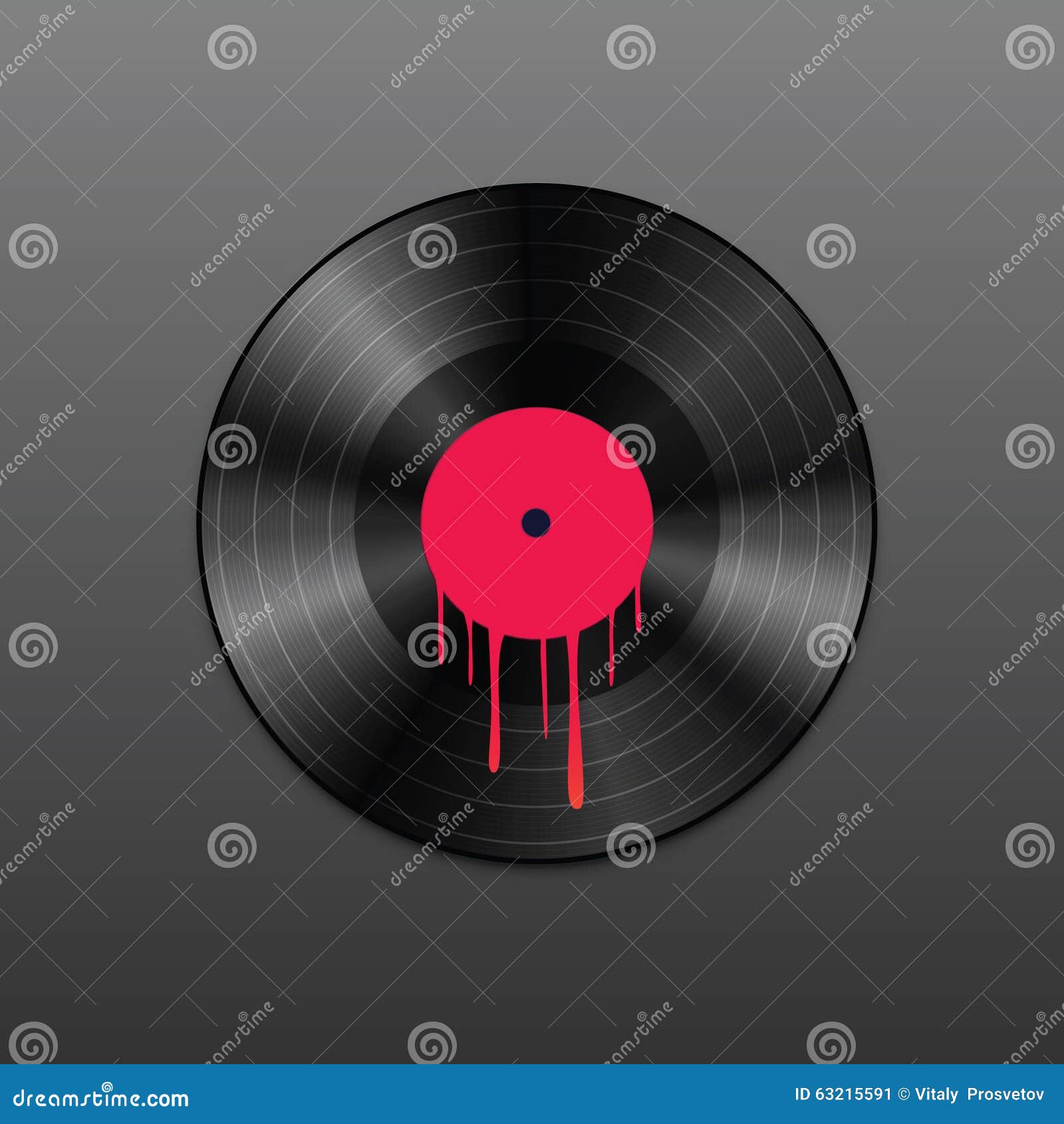 Blank vinyl record. Paint stock vector. Illustration of background