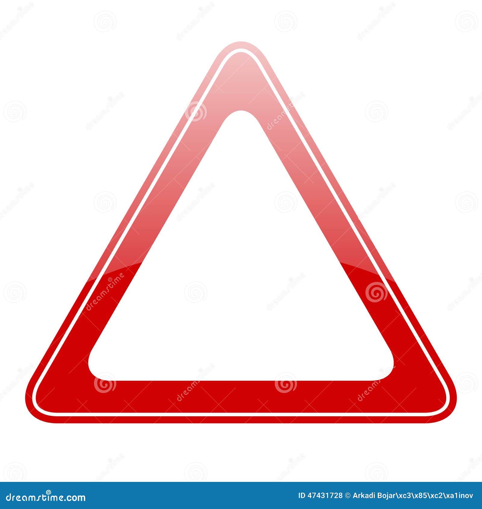 Дорожные знаки треугольник с красной каймой