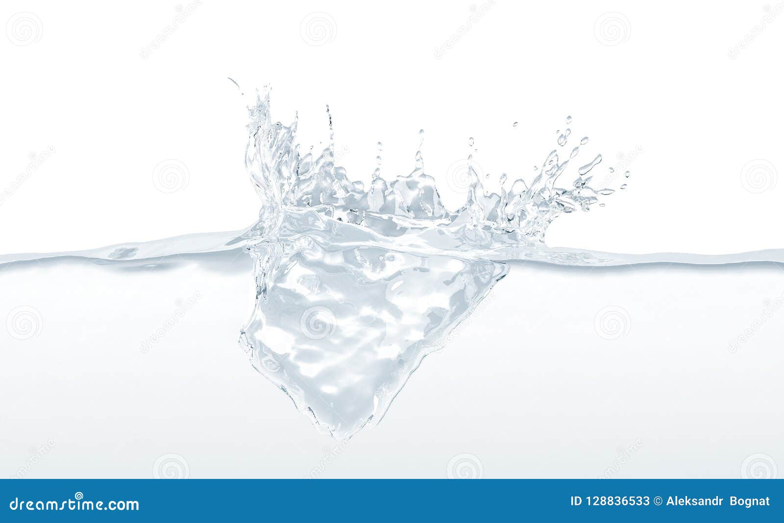 Download Blank Water Splash In Motion Mock Up Stock Image Image Of Isolated Mockup 128836533