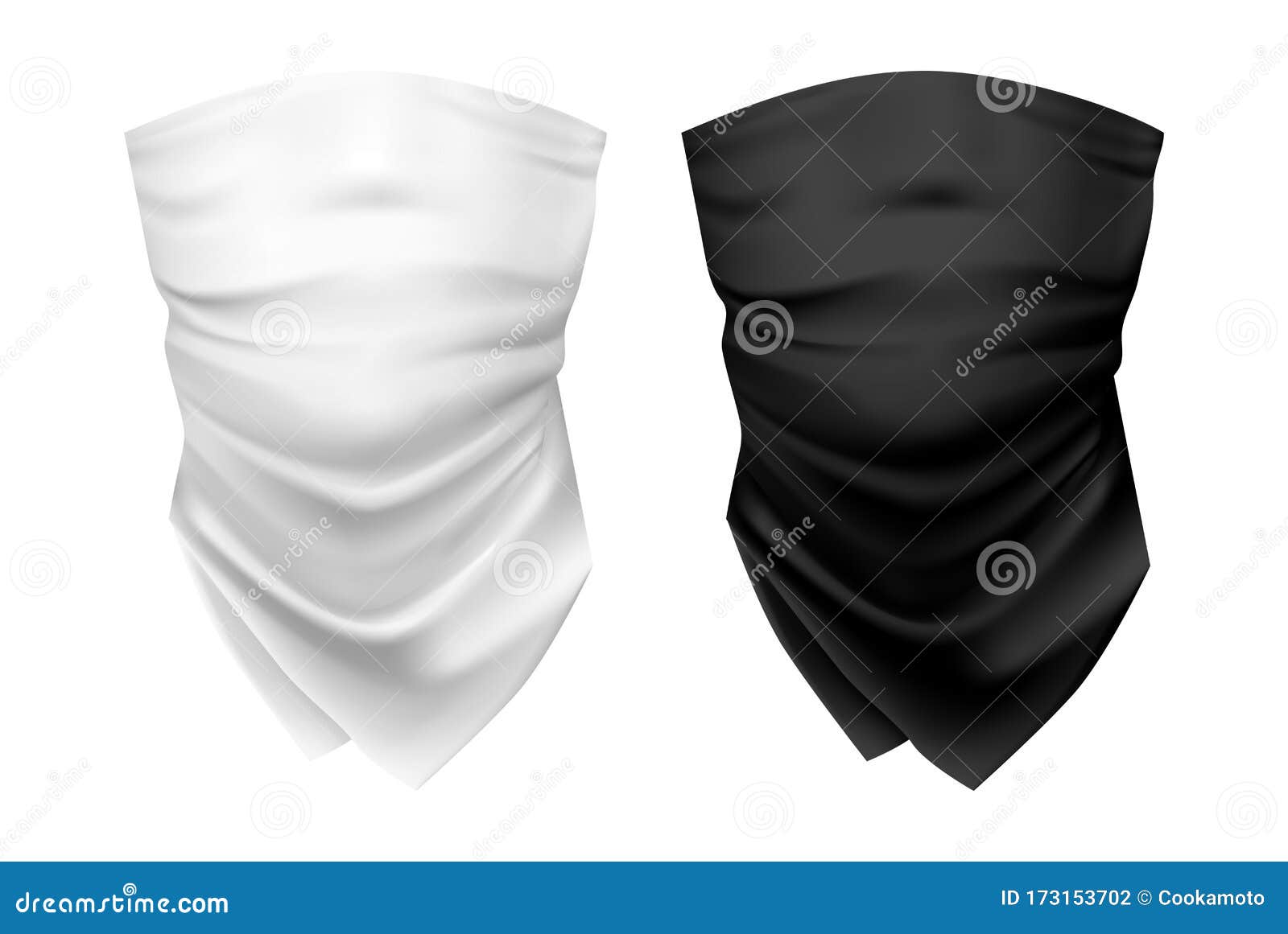Download Blank Wear For Neck Or Set Of Realistic Shawl Stock Vector Illustration Of Fashionable Bike 173153702