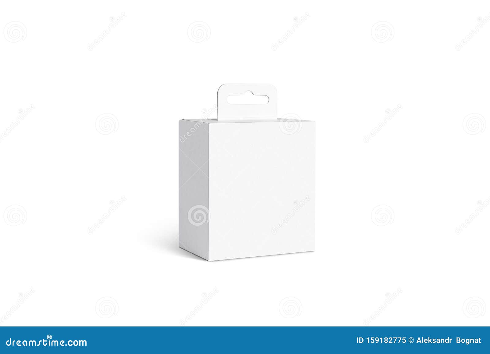 Download Blank White Accessory Box With Hanger Mockup, Isolated ...