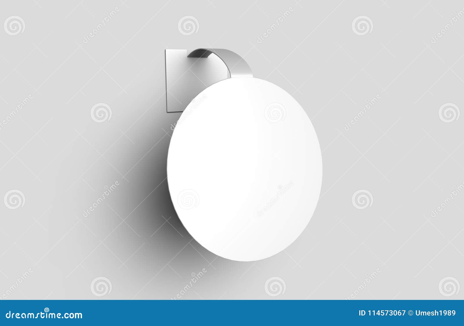 Download Blank White Advertising PVC Shelf Wobbler Plastic Shelf Dangler For Shopping Centers. 3d Render ...