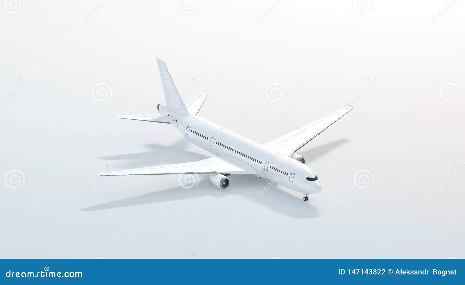 Download Blank White Airplane Mock Up Stand Side View Isolated Stock Photo Image Of Airport Blank 147143822